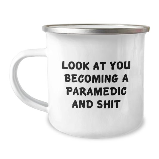 Rescue Worker Gifts from Friends - Funny Quote Camping Mug, 12 Oz Stainless Steel with Enamel Finish for Rescue Worker Birthday Unique Gifts - Image 1