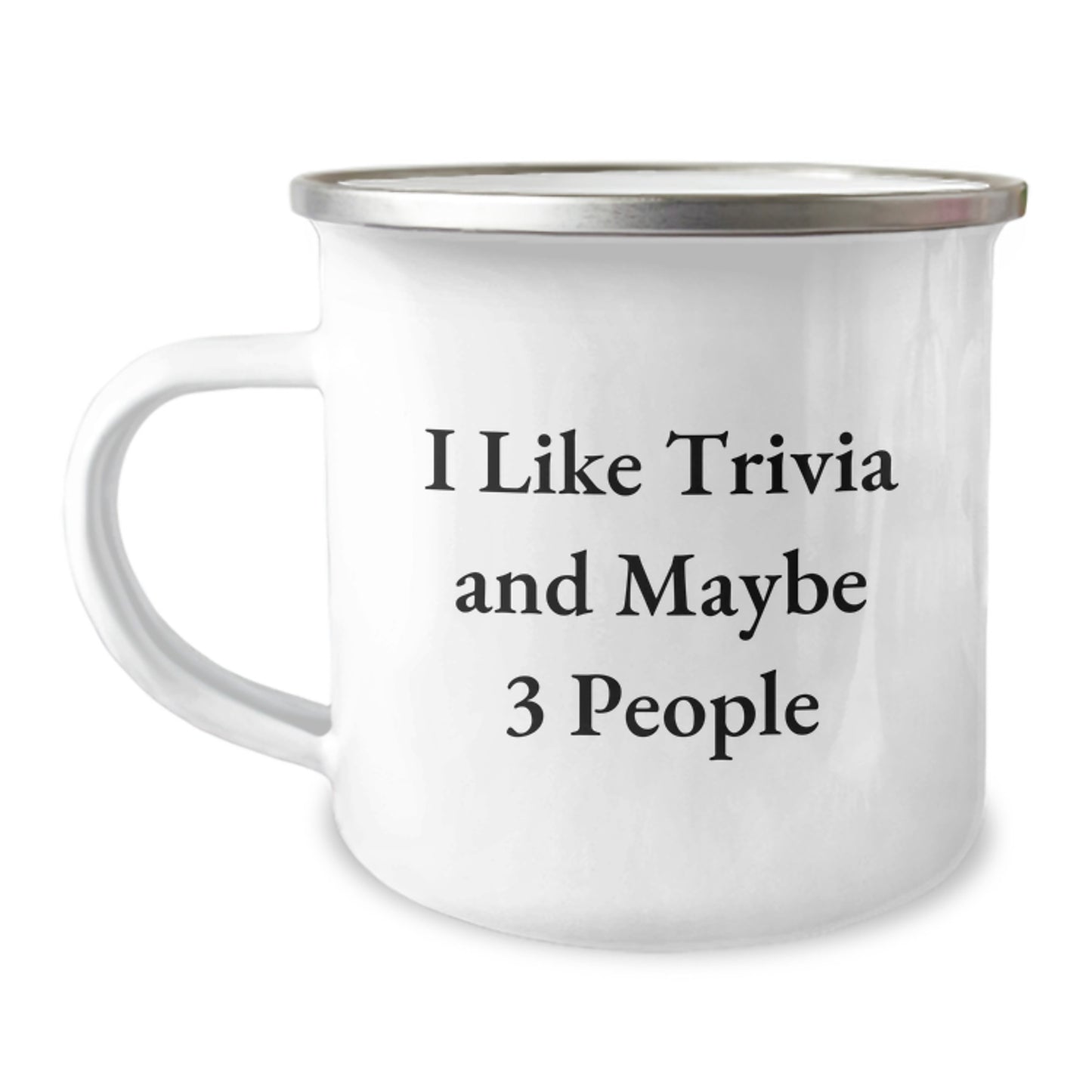 Fun Trivia Camping Mug for Fans, Gifts from Friends, and Unique Birthday Unique Gifts for Trivia Enthusiasts - Image 1