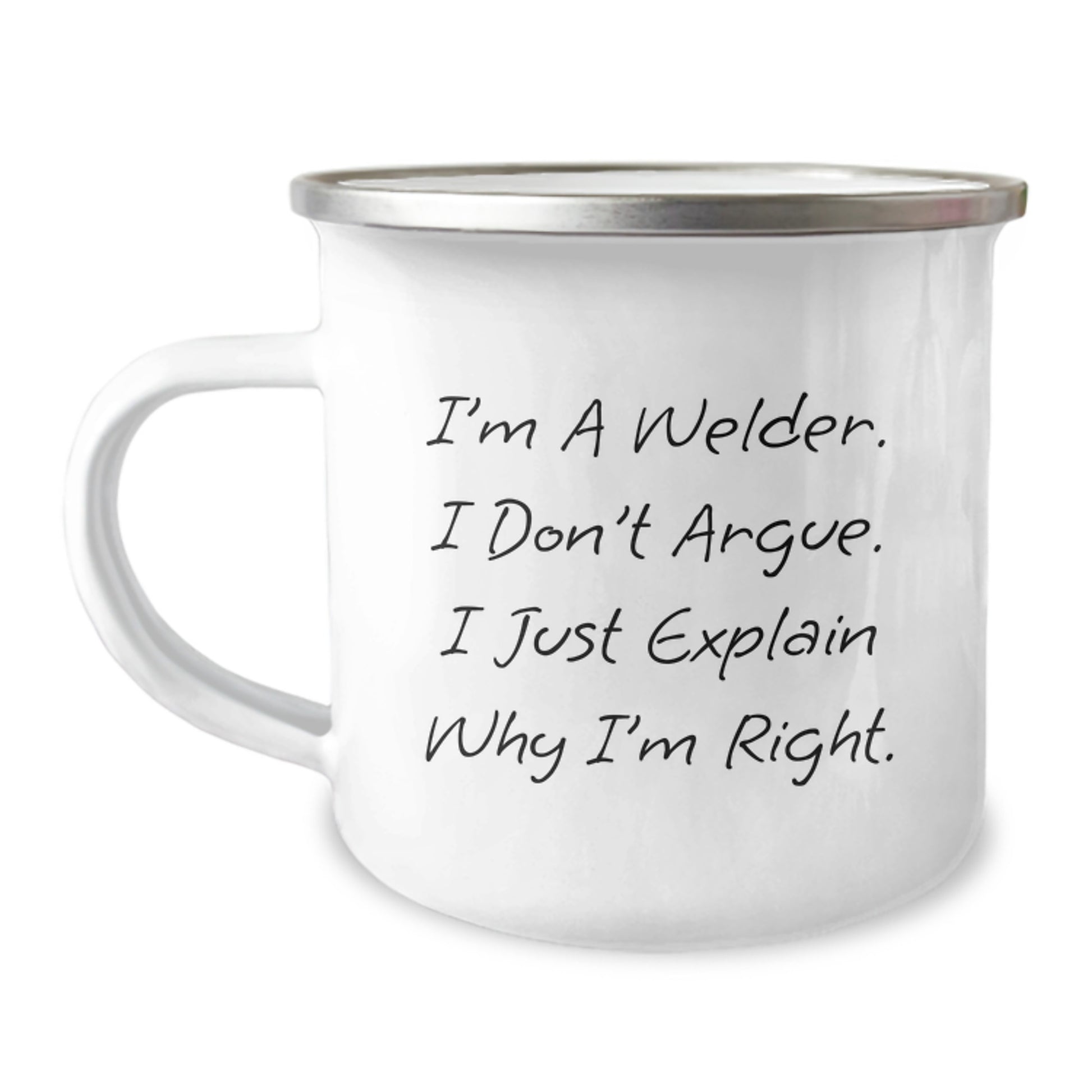 Welder Gifts for Men from Friends | Funny Camping Mug for Graduation - Image 1