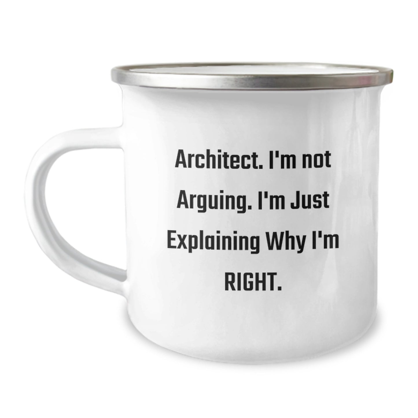 Architect Funny Quote Camping Mug Gifts from Friends for Birthday Celebration - Image 1