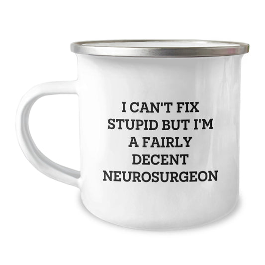 Funny Neurosurgeon Gifts for Men from Friends, Inspirational Camping Mug for Graduation - Image 1