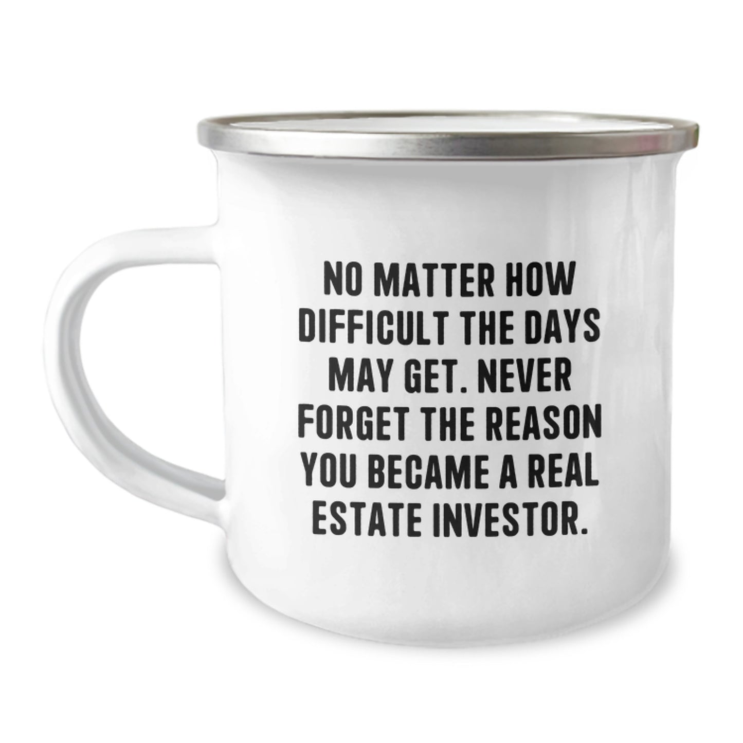 Inspirational Real Estate Investor Gifts from Friends to Real Estate Investors - Funny Camping Mug for Real Estate Investors, Graduation Unique Gifts - Image 1
