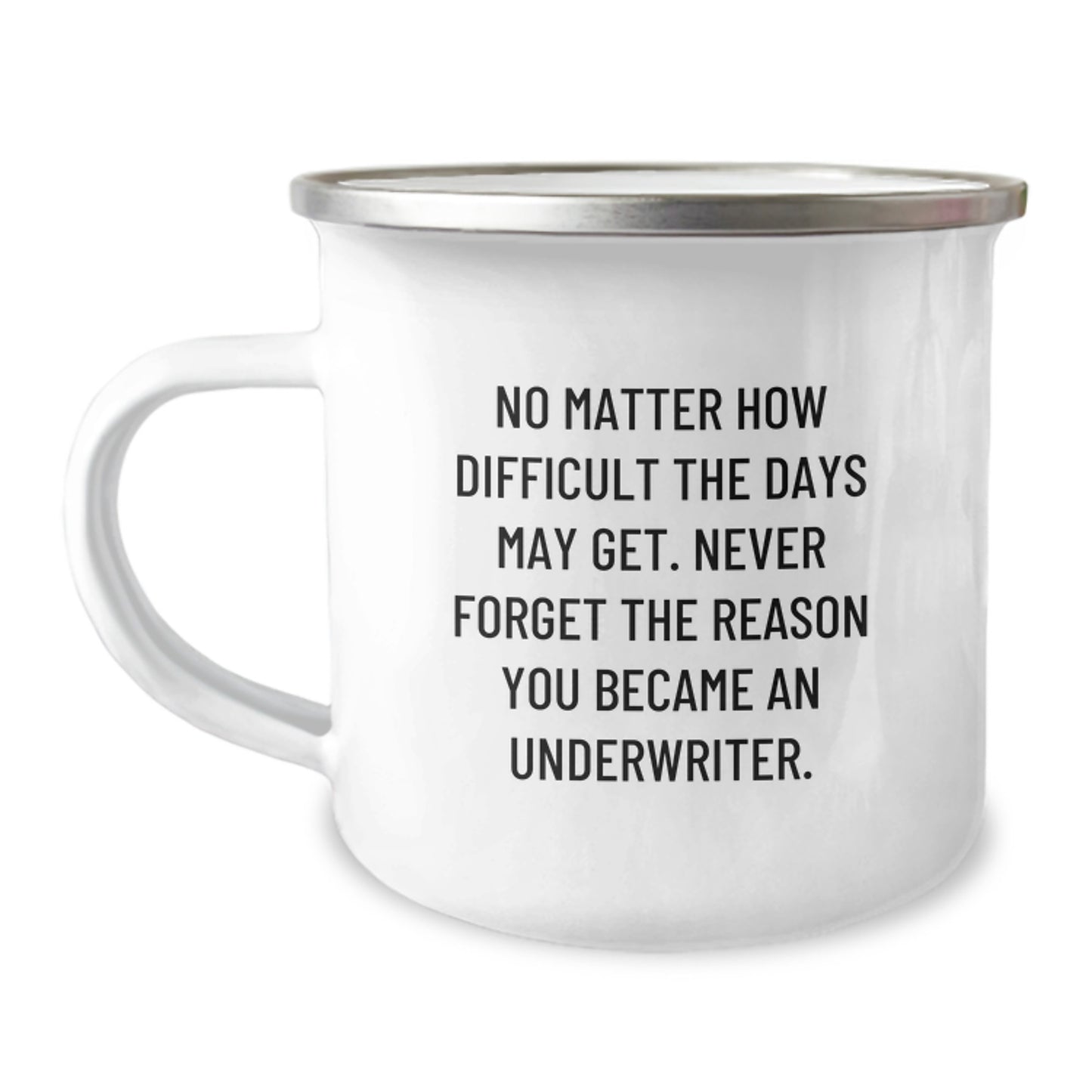 Funny Underwriter Gifts Camping Mug, Inspirational Quote for Underwriter, Birthday Unique Gifts from Friends, Gifts for Underwriter - Image 1