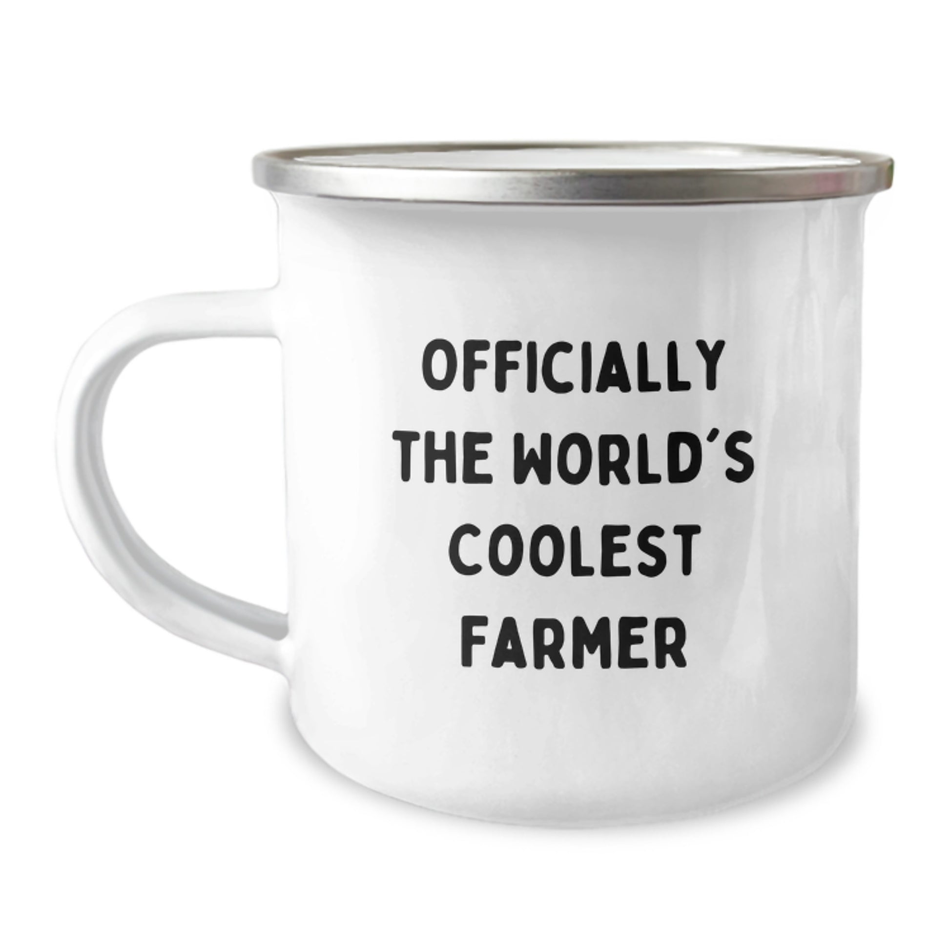 Funny Farmer Gifts - 'Officially The World's Coolest Farmer' Camping Mug for Birthday, Ideal Gift from Friends, Family, or Coworkers to Farmer Man, Unique and Cute - Image 1