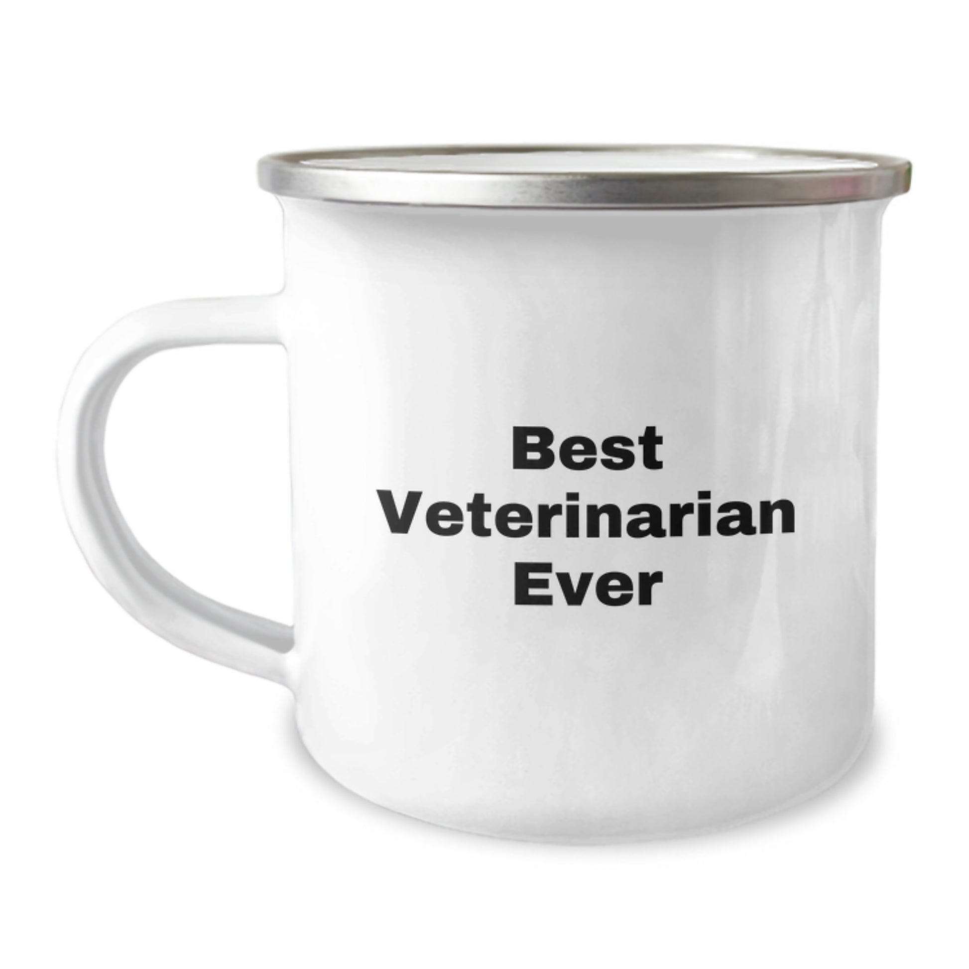 Veterinarian's Best Friend, Funny Quote Mug, Gifts from Friends for Birthday, 12 oz Stainless Steel Camping Mug - Image 1