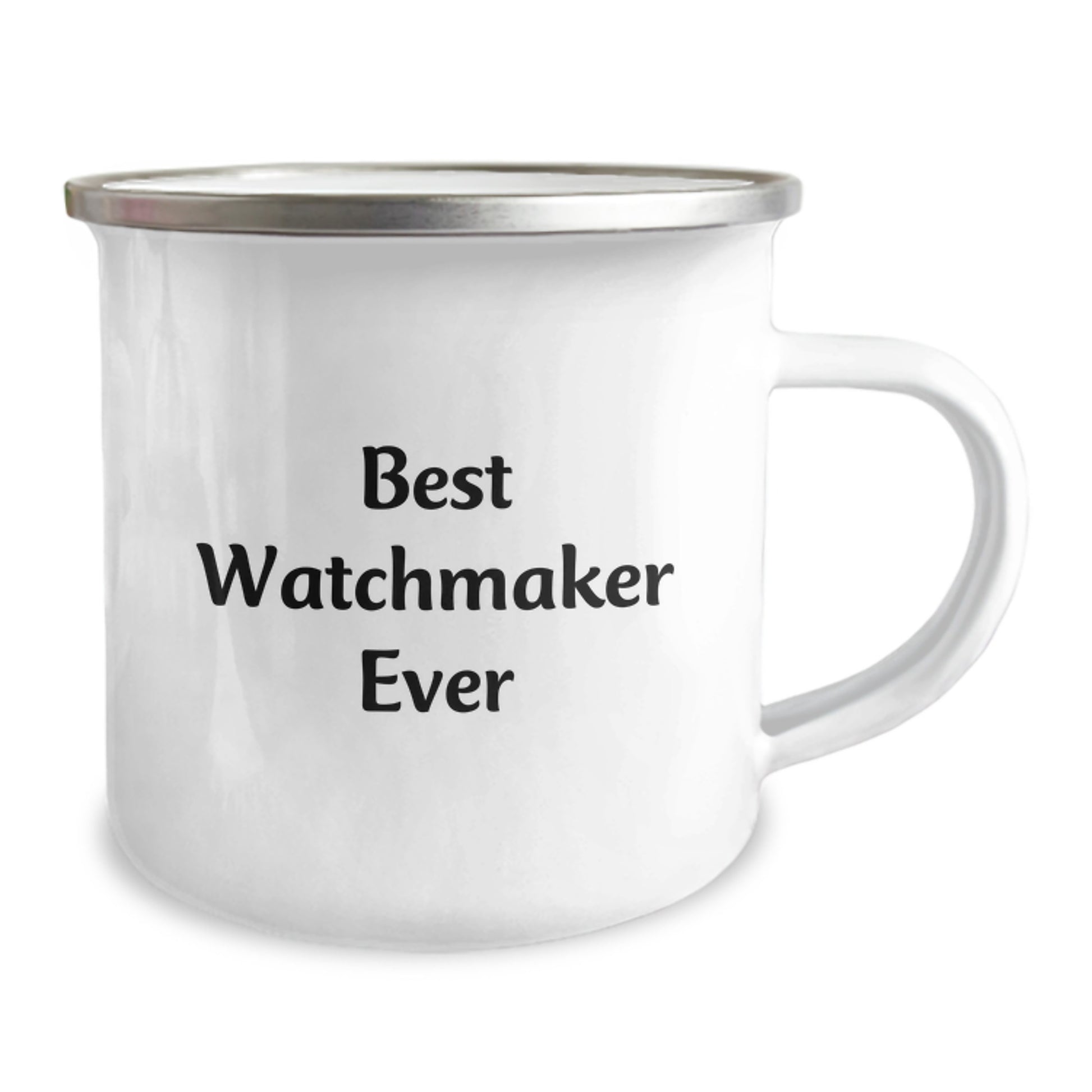 Funny Watchmaker Gifts from Friends - Best Watchmaker Ever Quote, 12 oz Camping Mug for Birthday - Image 2