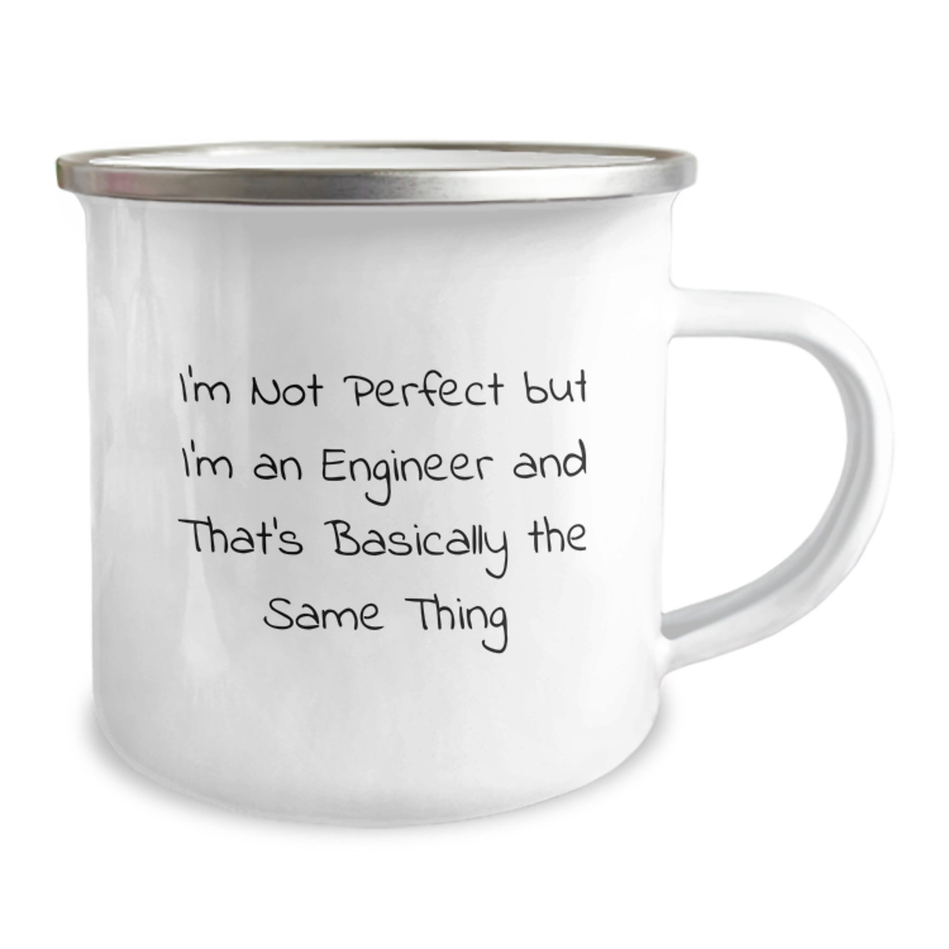 Funny Engineer Gifts for Men, Unique Camping Mug for Graduation, 'I'm Not Perfect But I'm An Engineer And That's Basically The Same Thing' Quote, Gifts from Friends Coworkers Family - Image 2