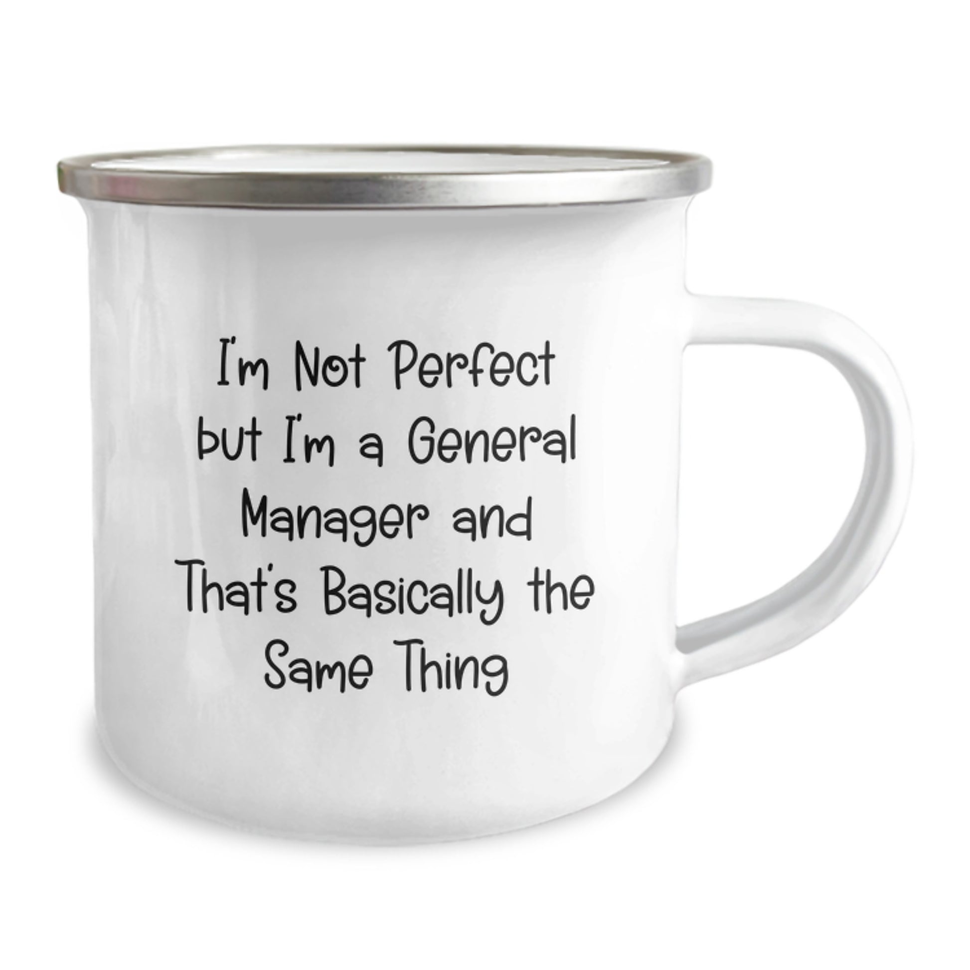 Funny General Manager Gifts, General Manager Camping Mug, 'I'm Not Perfect' Inspirational Quote for Graduation, Gifts from Friends to General Manager - Image 2