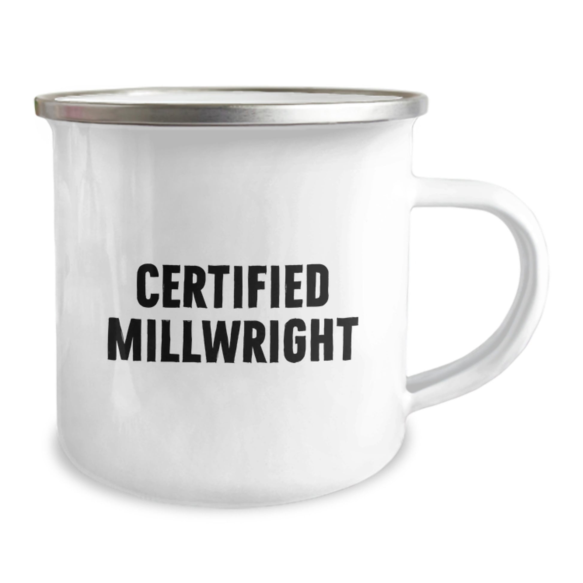 Funny Certified Millwright Gifts for Him from Friends, Unique Camping Mug for Graduation - Image 2