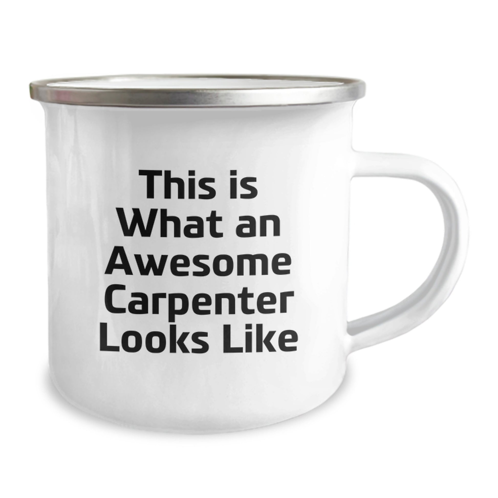 Funny Carpenter Gifts for Him - Camping Mug with Quote 'This Is What An Awesome Carpenter Looks Like' from Friends, Ideal Gift for Graduation - Image 2