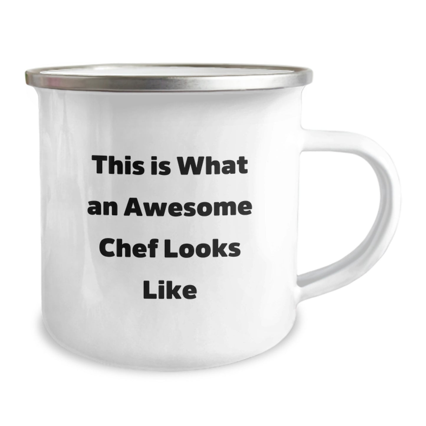 Chef Gifts from Men for Awesome Chefs - 'This Is What An Awesome Chef Looks Like' Quote Camping Mug, Perfect for Graduation - Image 2