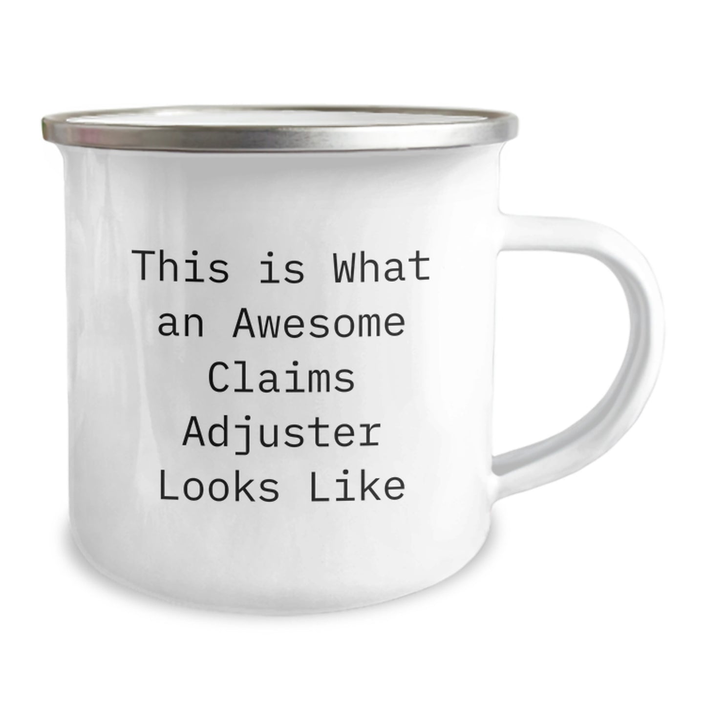 Claims Adjuster Funny Quote Gifts from Friends, Gifts for Awesome Claims Adjuster Men, 12 oz Stainless Steel Camping Mug for Graduation Unique Gifts - Image 2
