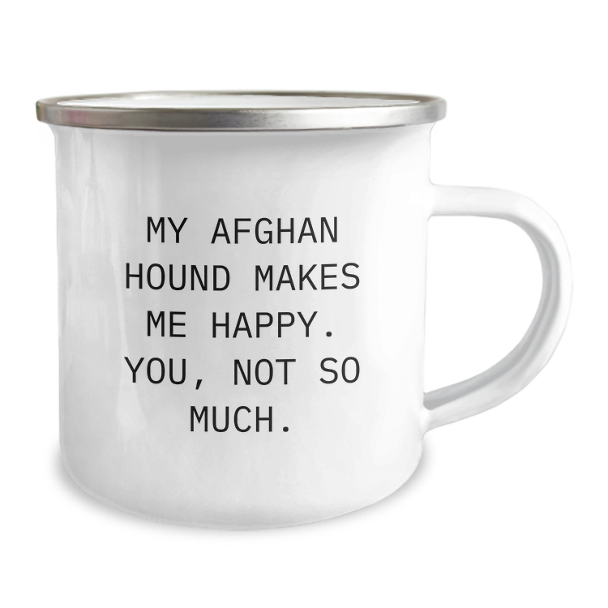 Funny Afghan Hound Dog Camping Mug Gifts from Men to Afghan Hound Dog Owners - My Afghan Hound Makes Me Happy. You, Not So Much. - Birthday Unique Gifts - Image 2