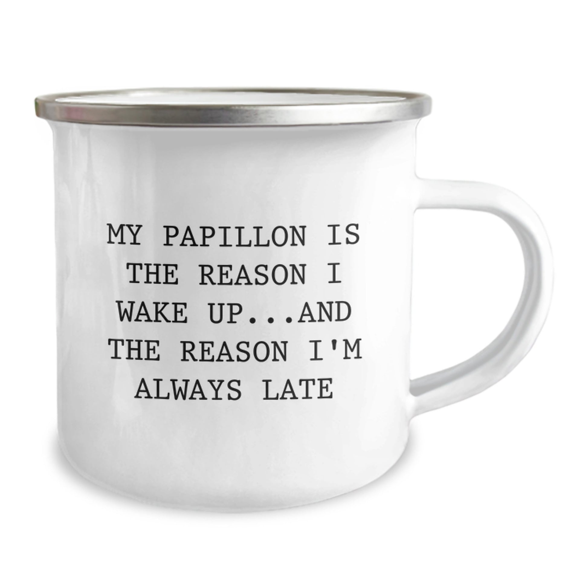 Funny Papillon Dog Birthday Unique Gifts from Friends for Papillon Dog Lovers Camping Mug - Image 2