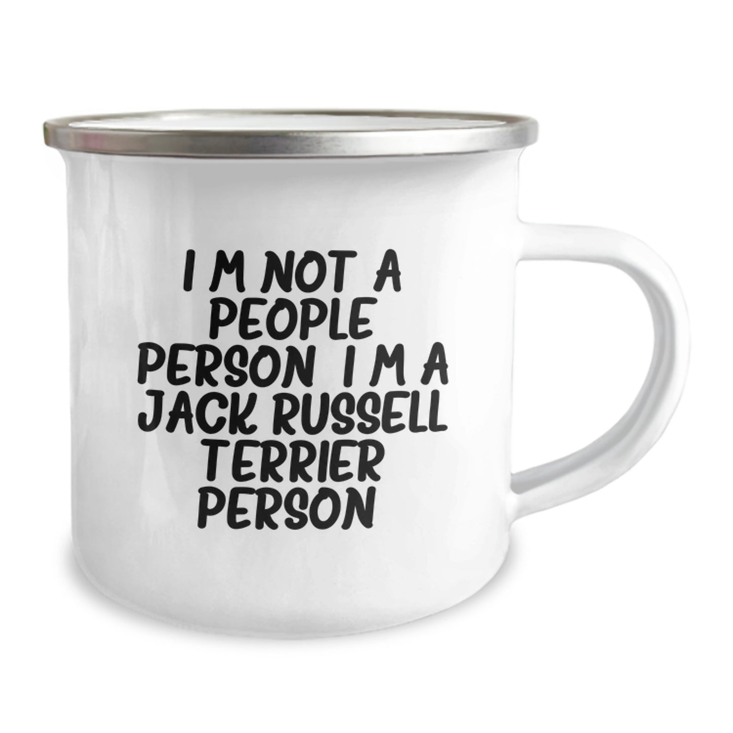 Funny Jack Russell Terrier Dog Lover Gifts, 'I'm Not A People Person. I'm A Jack Russell Terrier Person.' Camping Mug, Gifts from Friends or Family for Jack Russell Terrier Dog Enthusiast on Birthday - Image 2