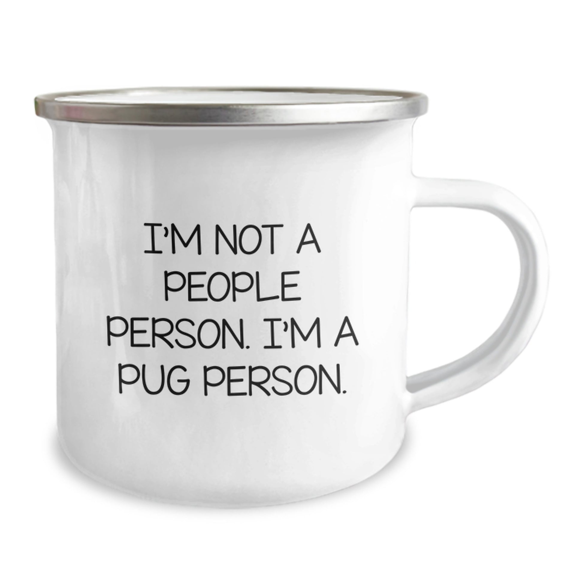 Pug Dog Lovers Camping Mug Funny Gift from Friends for Pug Dog Enthusiasts Birthday Unique Gifts - Image 2