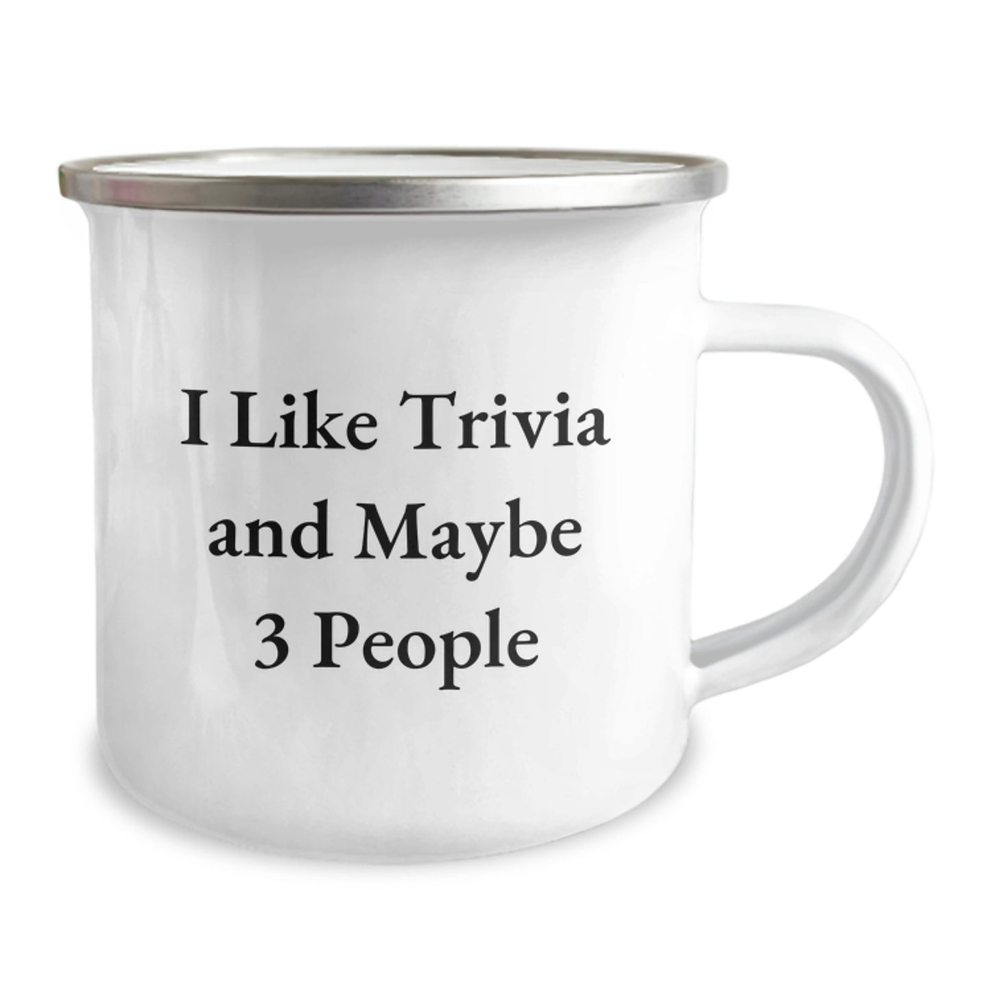 Fun Trivia Camping Mug for Fans, Gifts from Friends, and Unique Birthday Unique Gifts for Trivia Enthusiasts - Image 2
