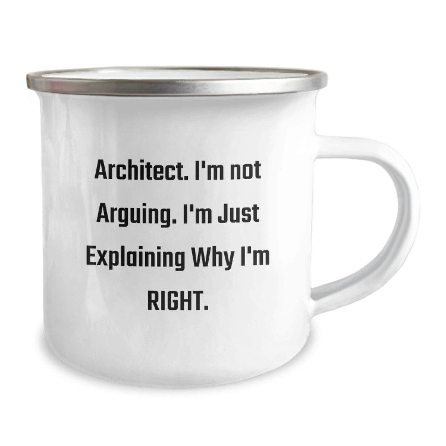 Architect Funny Quote Camping Mug Gifts from Friends for Birthday Celebration - Image 2