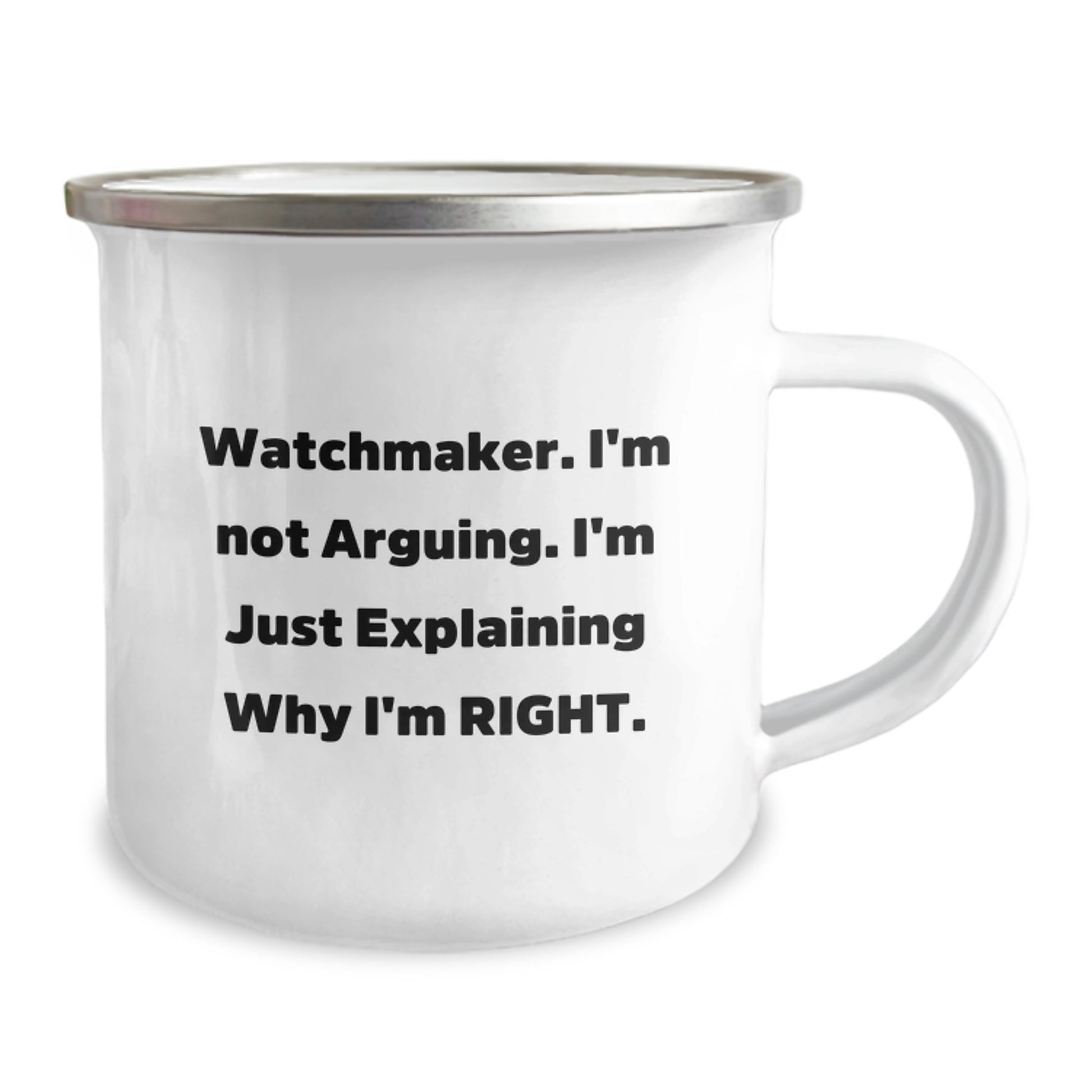 Watchmaker Humor Gifts from Friends and Family - Funny Camping Mug for Graduation - Image 2