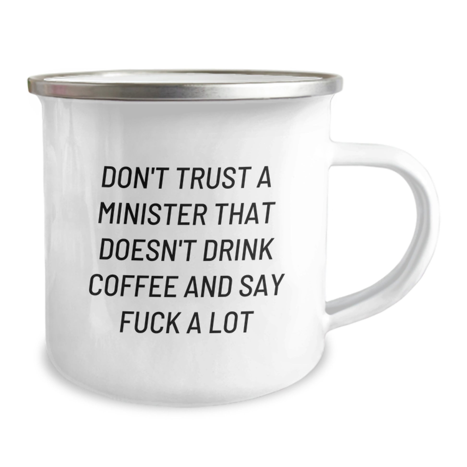 Funny Minister Gifts from Friends - Birthday Unique Gifts for Ministers Who Love Coffee and Sarcasm - Camping Mug - Image 2