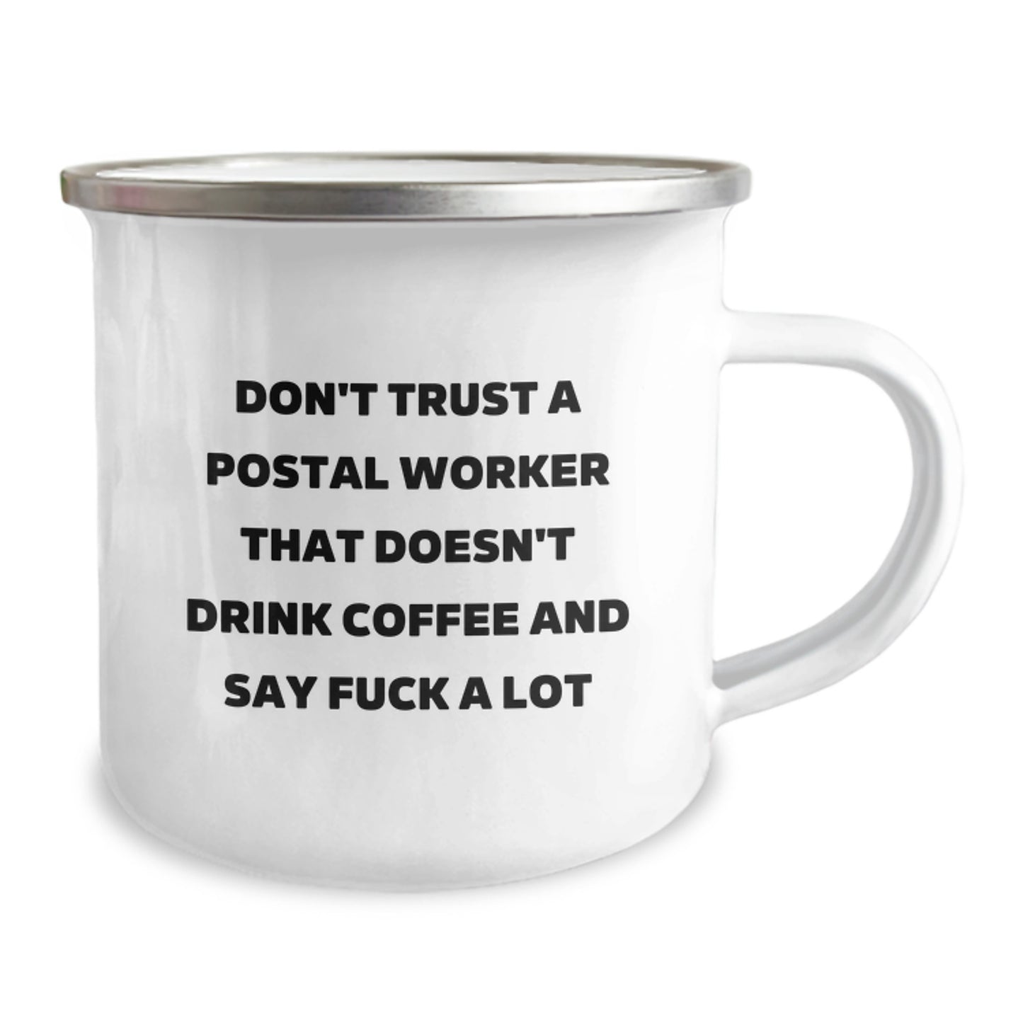 Funny Postal Worker Gifts, Don't Trust A Postal Worker That Doesn't Drink Coffee And Say 'F--k A Lot', Birthday Unique Gifts for Men from Friends, Coworkers to Family - Image 2