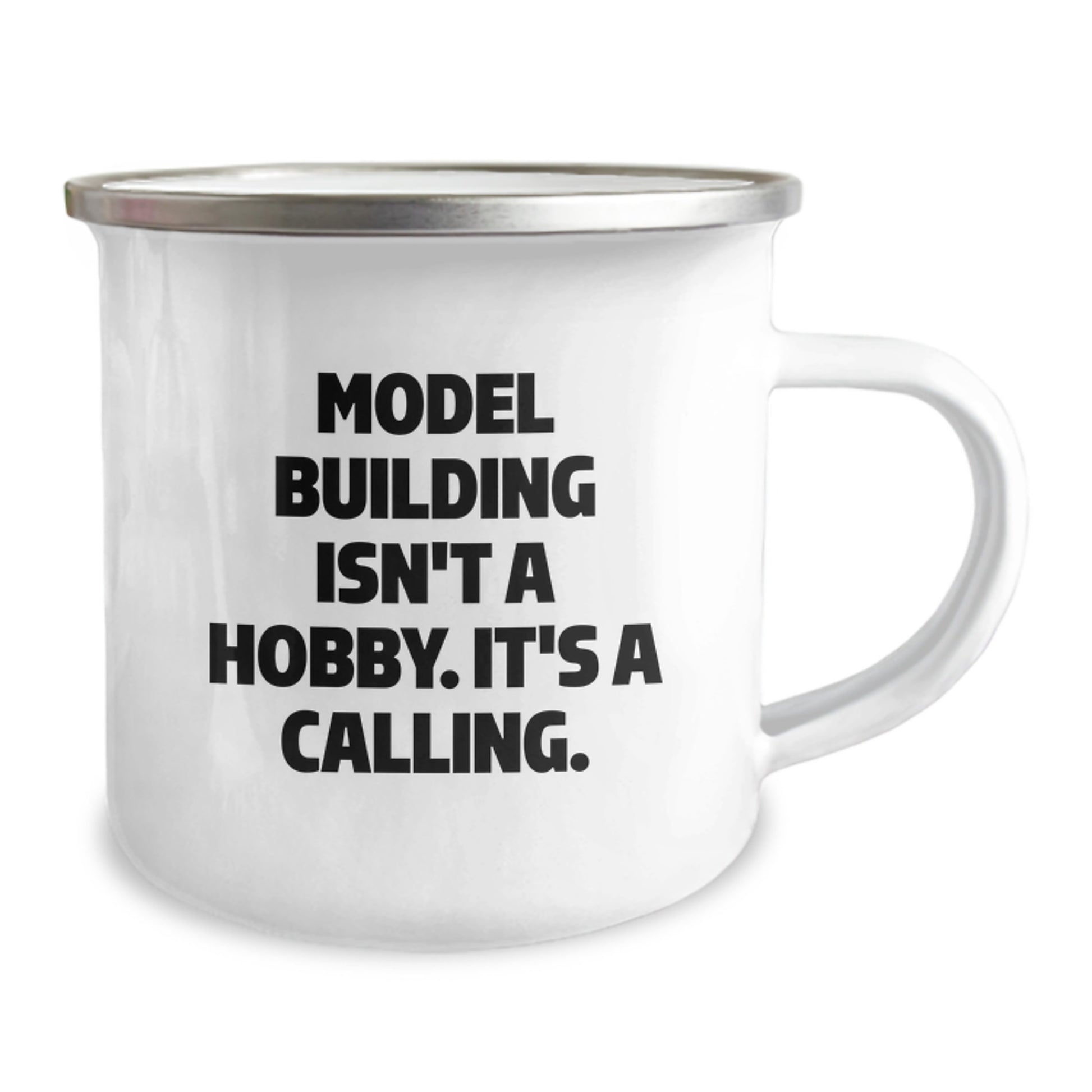 Funny Model Building Gifts for Him from Friends, Model Building Camping Mug Birthday Unique Gifts, 'Model Building Isn't A Hobby. It's A Calling.' - Image 2