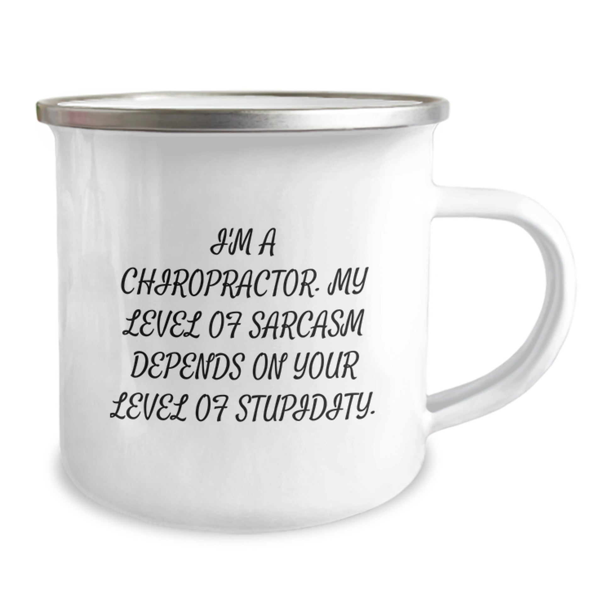 Chiropractor Gifts for Him, Funny Sarcasm Quote Birthday, Camping Mug for Chiropractor Men, Gifts from Friends - Image 2