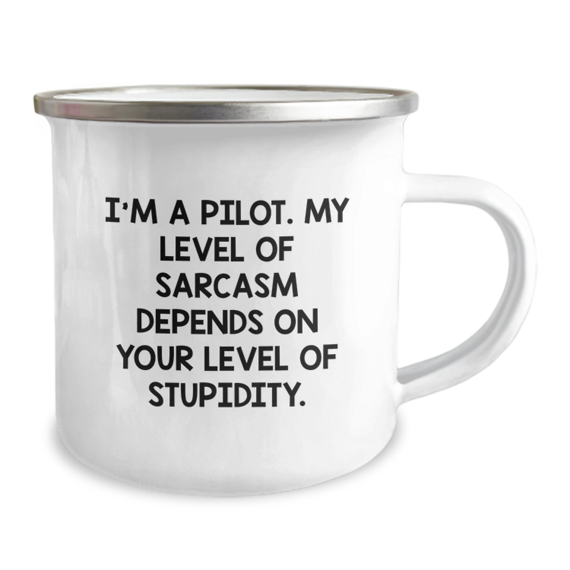 Pilot Gifts for Birthday, Funny Sarcasm Camping Mug from Friends, for a Pilot, Unique, Humorous, Birthday Unique Gifts for Him, Her, or Coworkers - Image 2