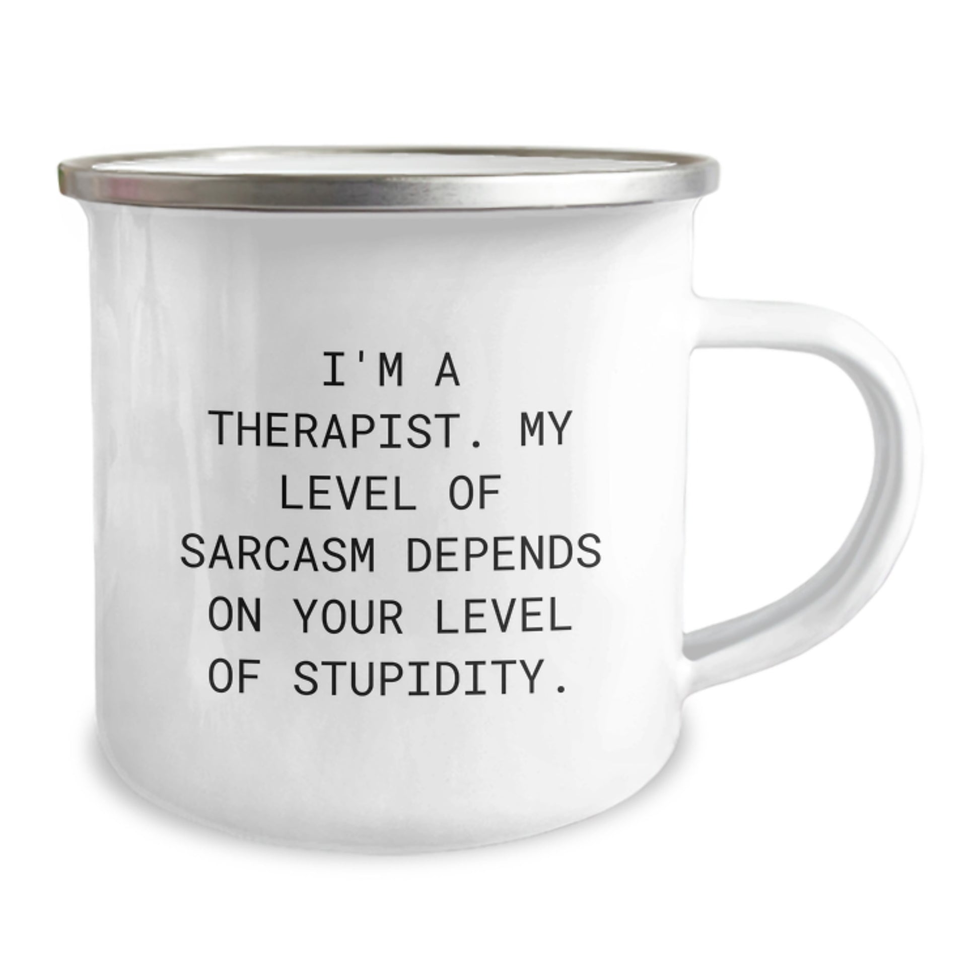 Funny Therapist Gifts for Birthday - Camping Mug with Sarcasm Quote - Gifts from Friends to Therapist - Image 2