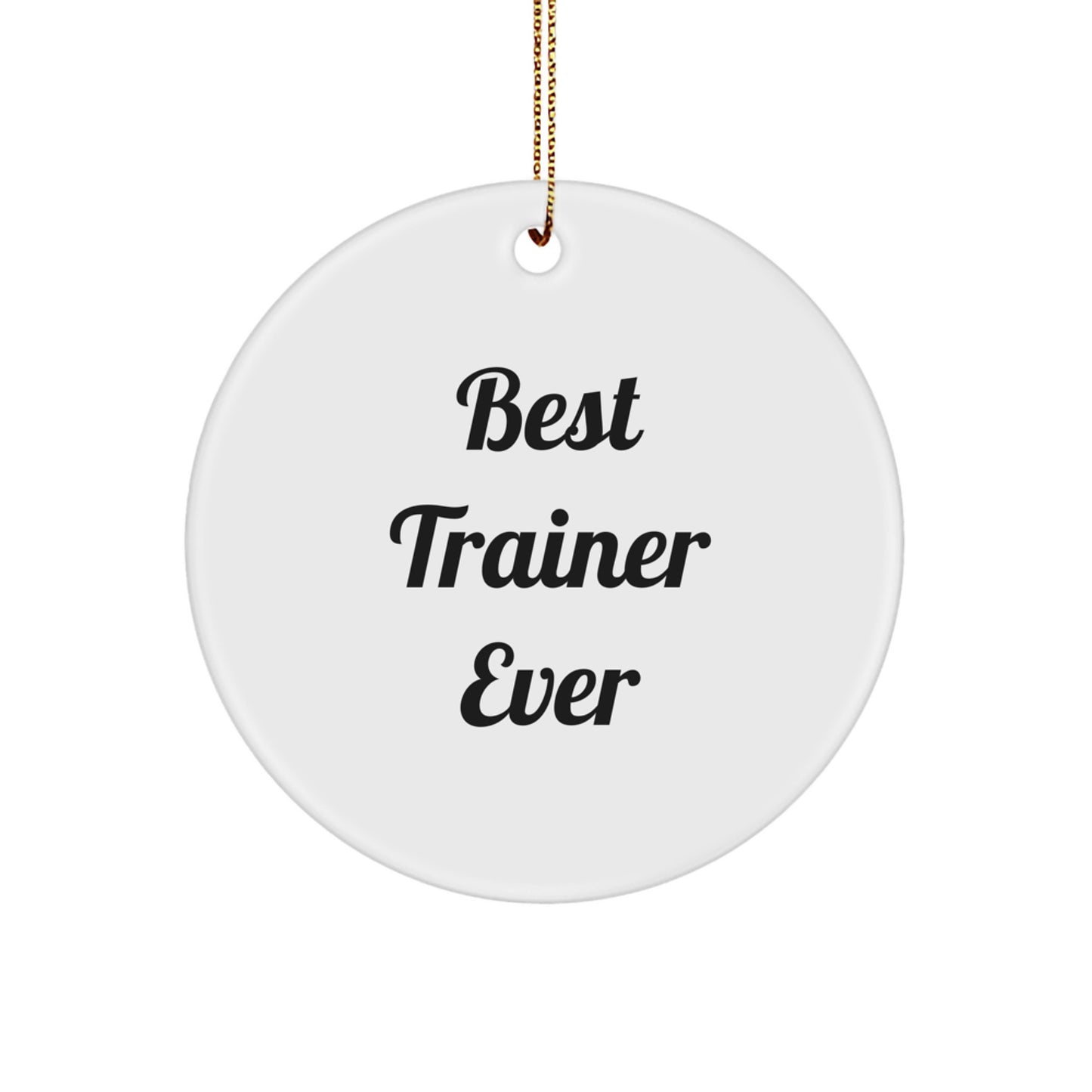 Funny Trainer Gifts from Best Trainers Ever for Men, Women, Family, and Friends - Inspirational Circle Ornament for Christmas - Image 1