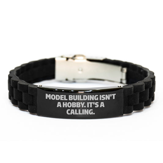Model Building Enthusiast Gifts - Glide lock Clasp Birthday Present for Him or Her, 'Model Building Isn't A Hobby. It's A Calling.' - Image 1