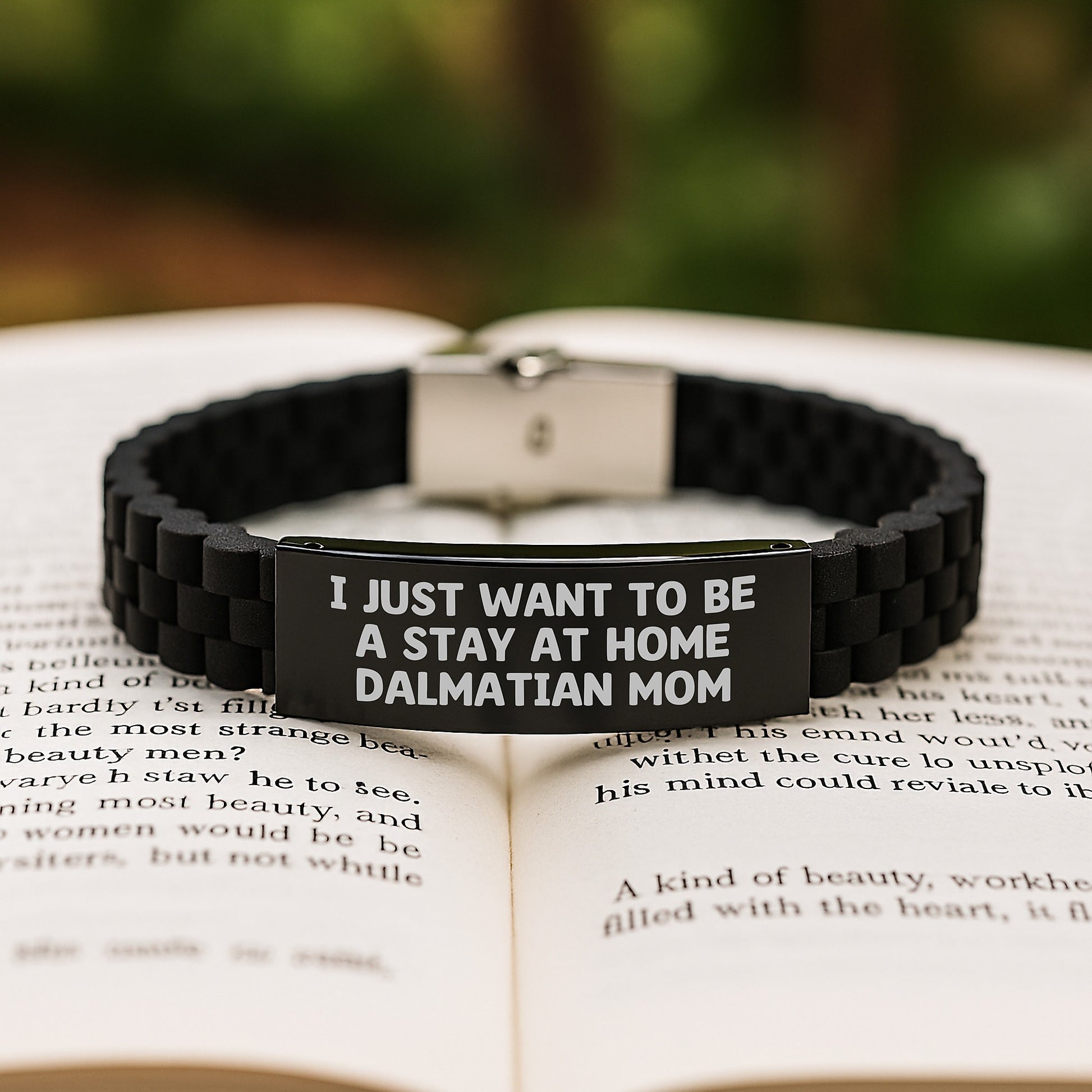 Funny Dalmatian Dog Mom Glide lock Clasp Bracelet Gifts from Friends, Dalmatian Dog Gifts for Graduation - Image 2