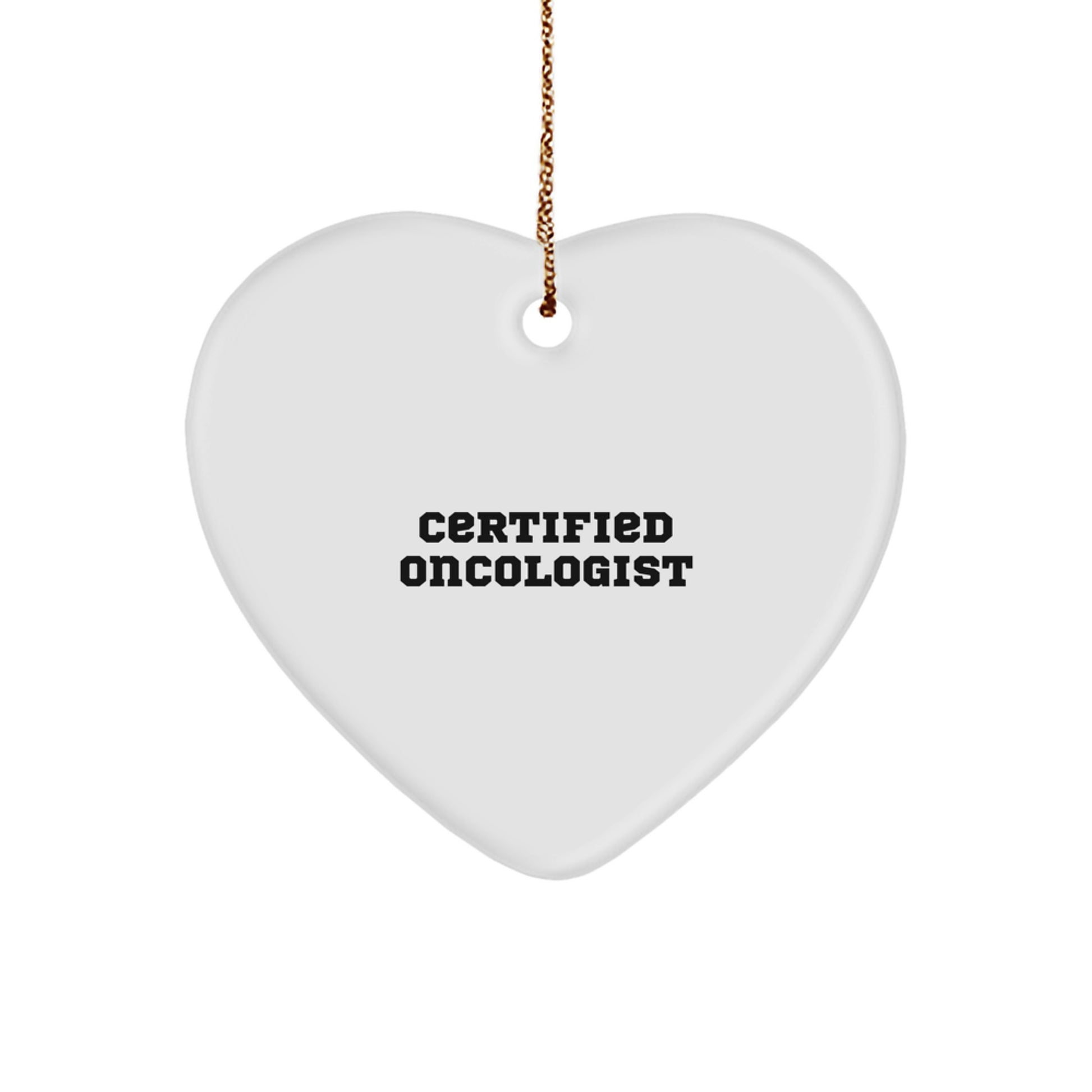 Oncologist Gifts from Friends - Christmas Heart Ornament 'You're a-maze-ing!' for Doctor's Office Decor, Men's or Women's Present, Inspirational Quote - Image 1