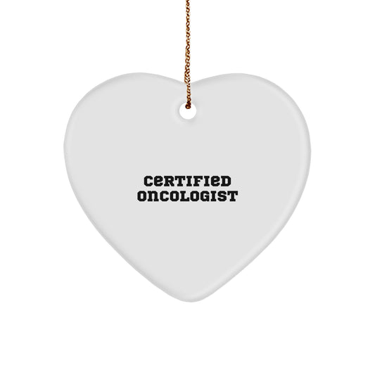 Oncologist Gifts from Friends - Christmas Heart Ornament 'You're a-maze-ing!' for Doctor's Office Decor, Men's or Women's Present, Inspirational Quote - Image 1