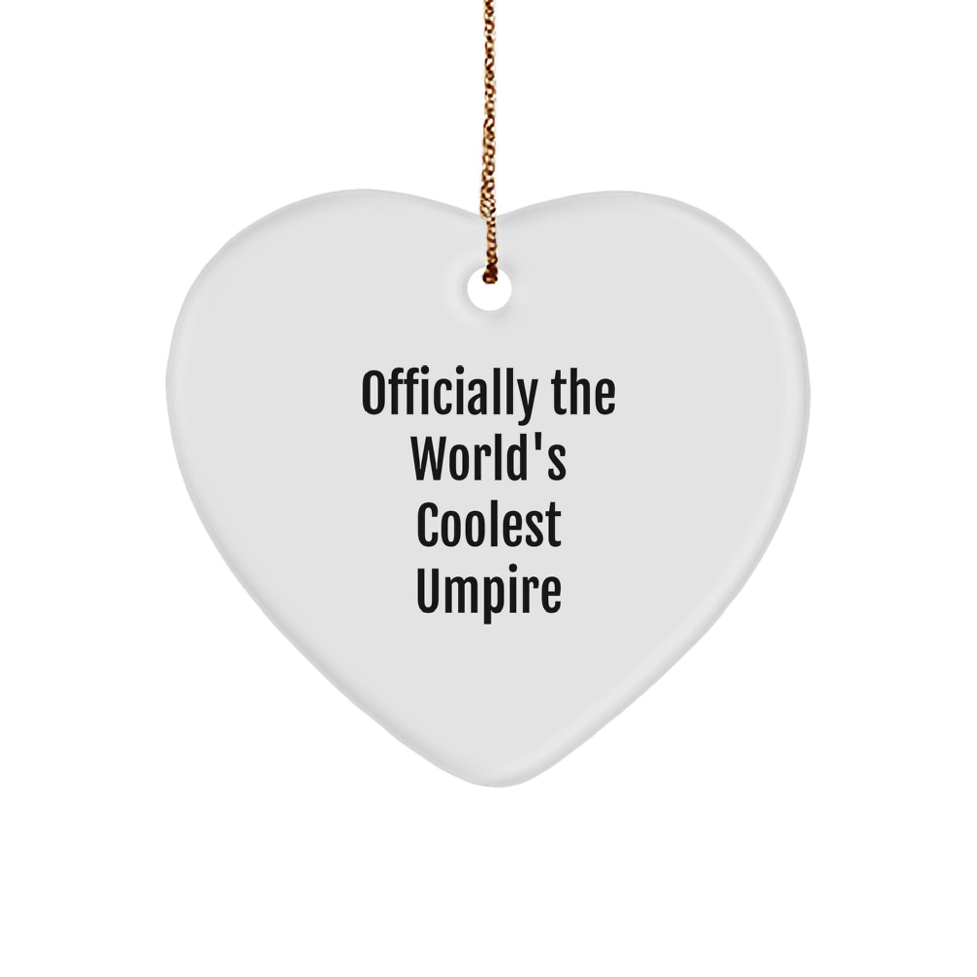 Coolest Umpire Gifts from Friends, Unique Heart Ornament for Christmas - Image 1