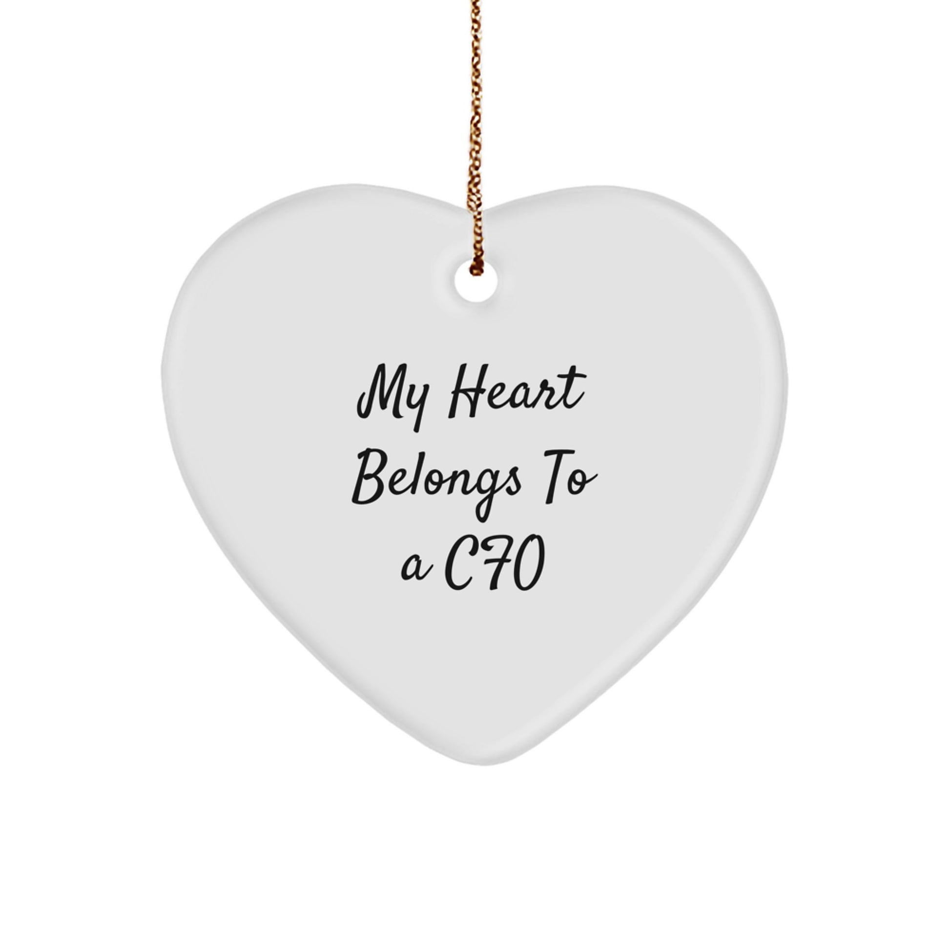 Funny CFO Gifts, Heart Ornament with 'My Heart Belongs To A CFO' Quote, Perfect for Christmas, Gifts from Men to CFO - Image 1