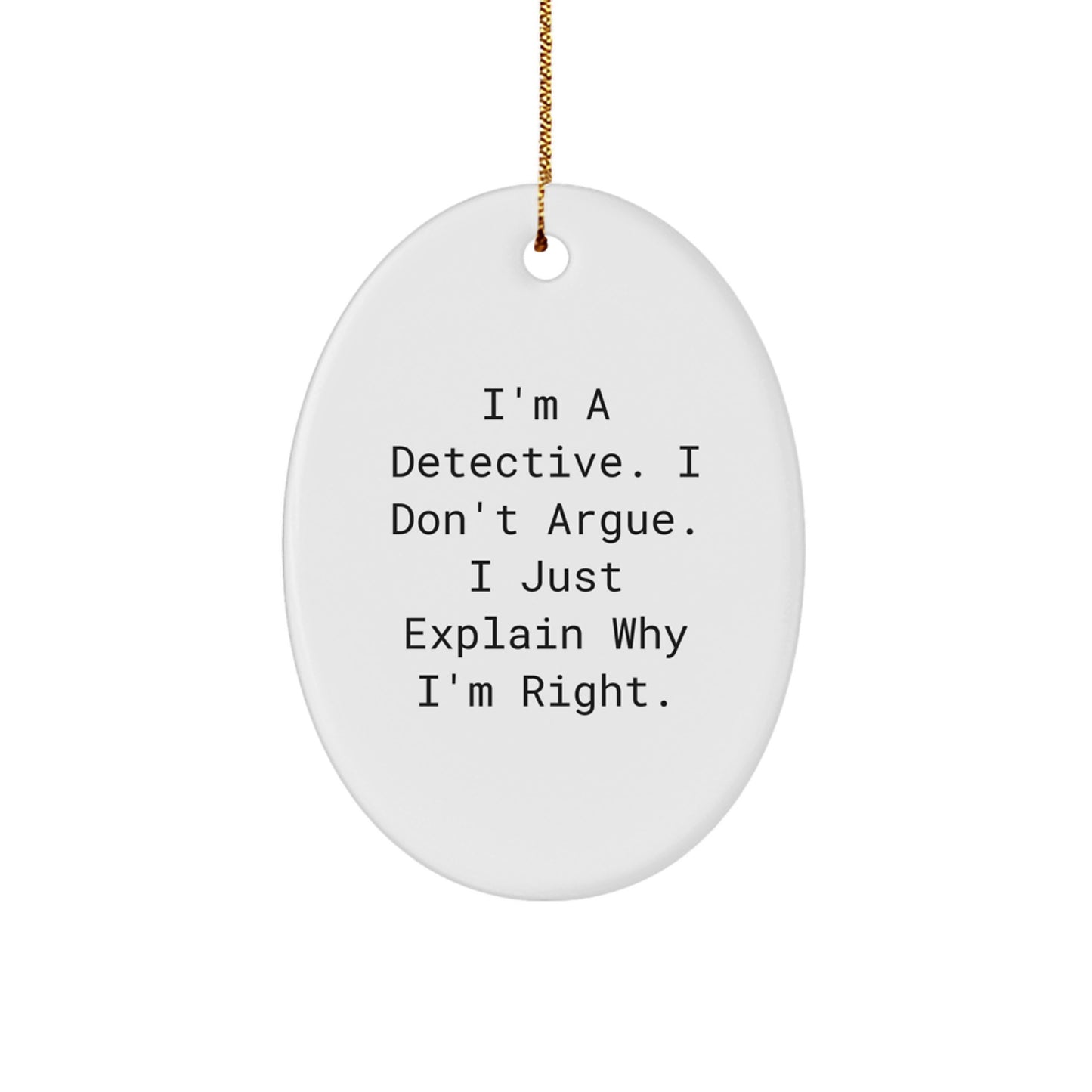Detective Gifts from Men | Christmas Unique Presents for Detective Friends, Coworkers, or Family with Humorous Quote - Image 1