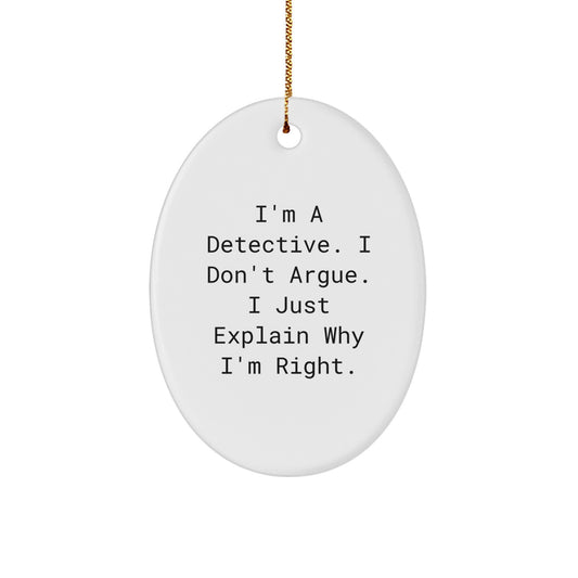 Detective Gifts from Men | Christmas Unique Presents for Detective Friends, Coworkers, or Family with Humorous Quote - Image 1
