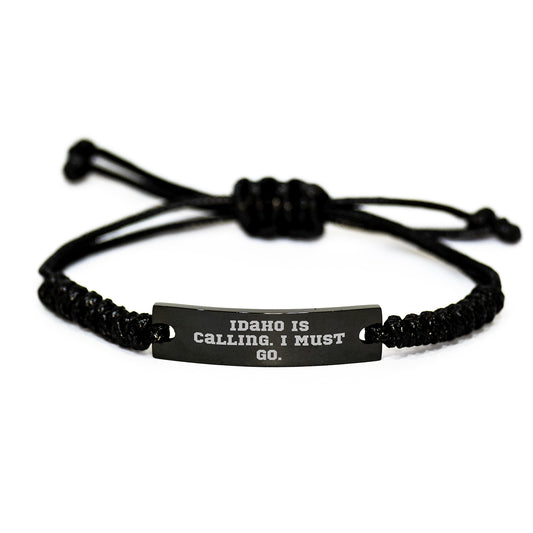 Idaho Rope Bracelet, Funny Quote Gifts from Friends and Family for Men and Women, Birthday Unique Gifts - Image 1