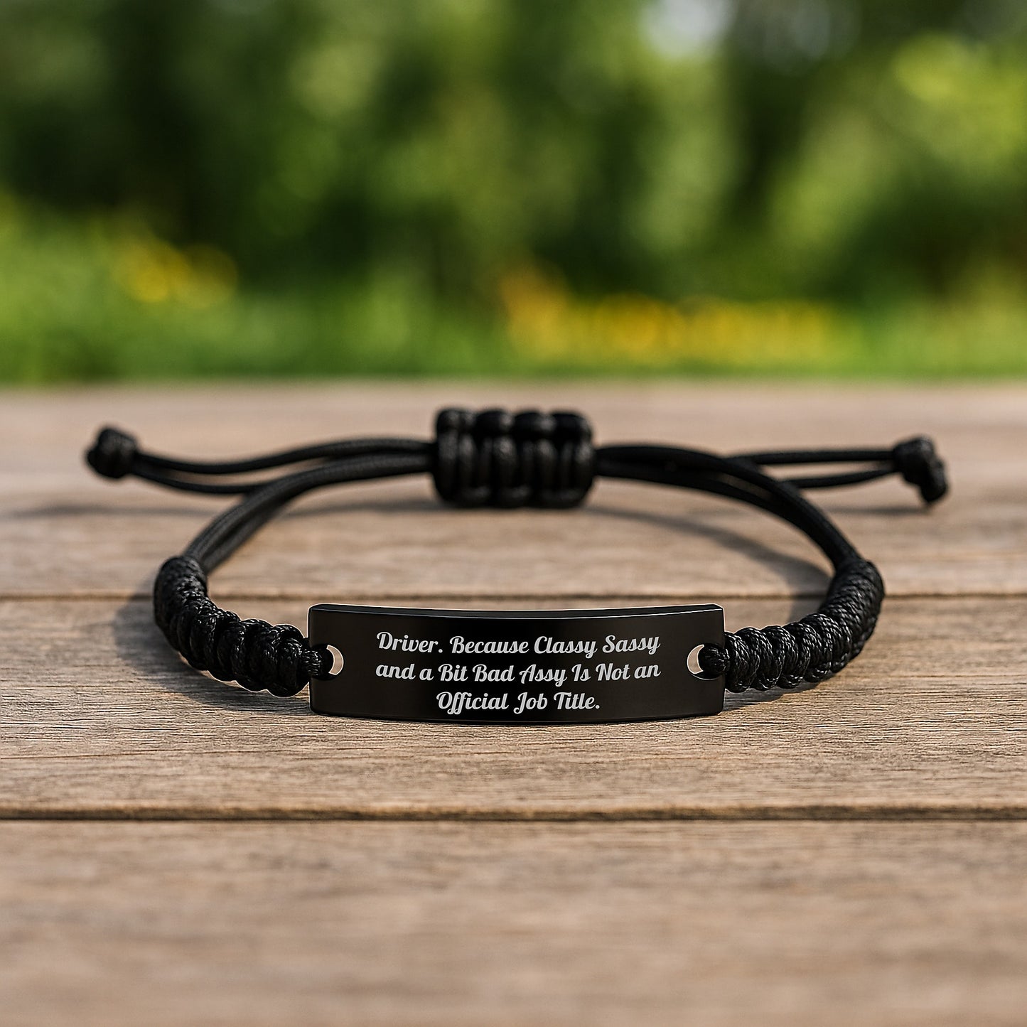 Funny Driver Gifts - Classy Sassy Rope Bracelet, Adjustable Men's Women's Friendship Gifts for Driver, Gifts from Friends, Coworkers, Family to Congratulations Graduation Unique Gifts - Image 2