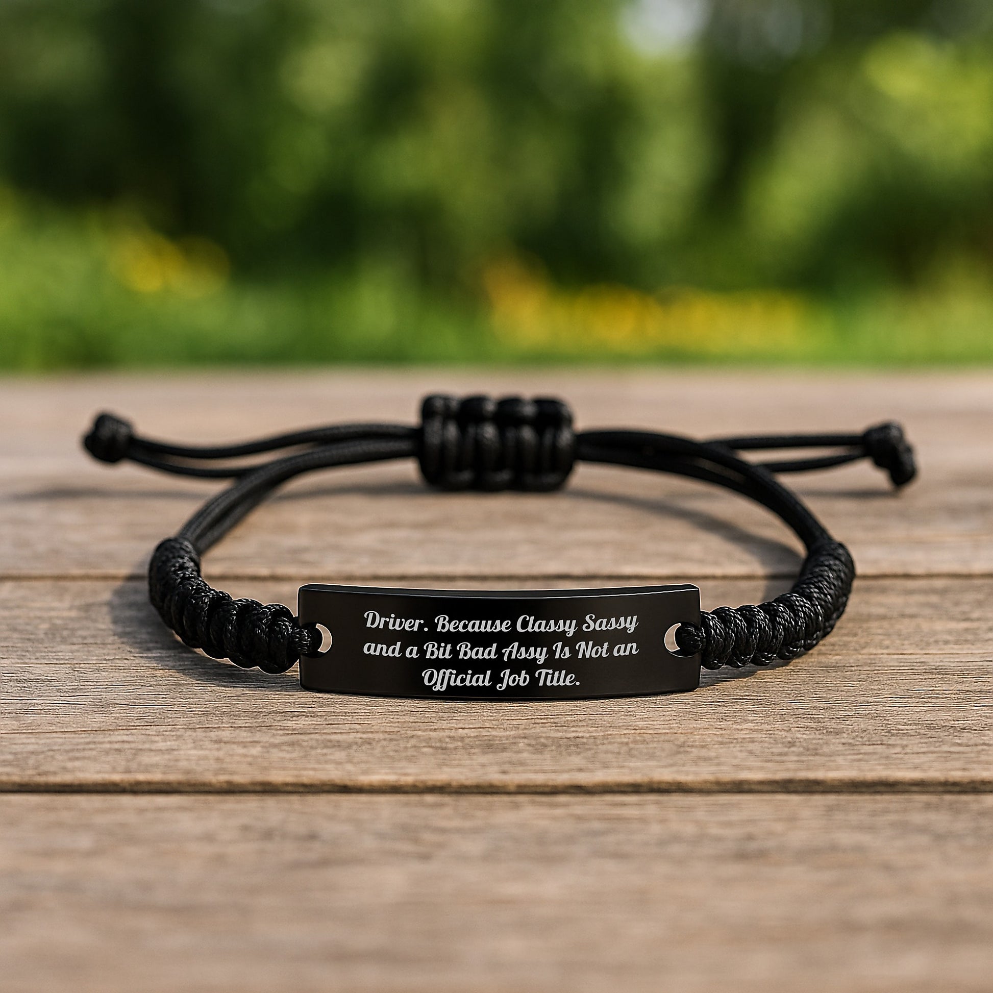 Funny Driver Gifts - Classy Sassy Rope Bracelet, Adjustable Men's Women's Friendship Gifts for Driver, Gifts from Friends, Coworkers, Family to Congratulations Graduation Unique Gifts - Image 2